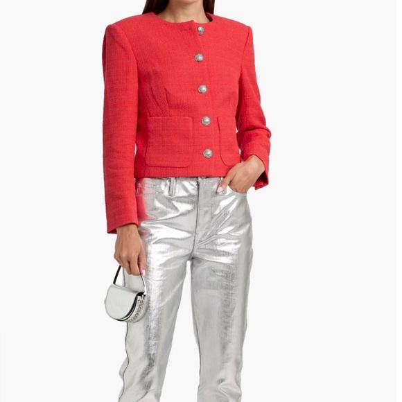 Veronica Beard Nathan Watermelon Red Jacket NWOT - Picture 2 of 8